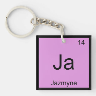 Jazmyne  Name Chemistry Element Periodic Table Key Ring
