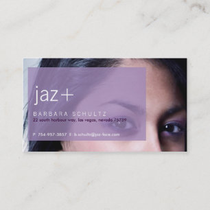 Jaz's Face [purple] Business Cards