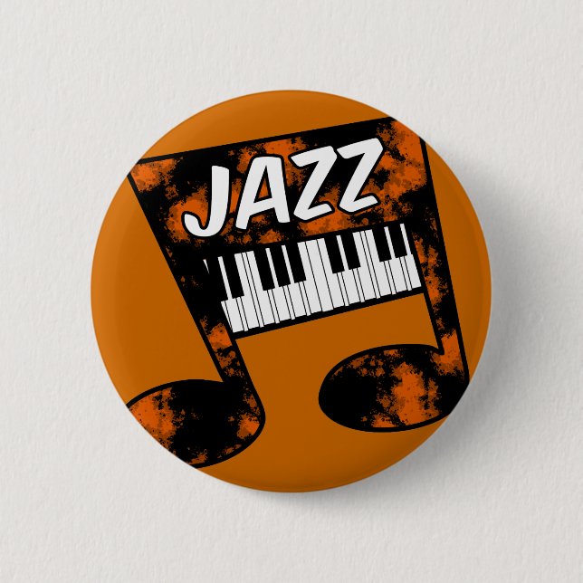 jazz 6 cm round badge (Front)