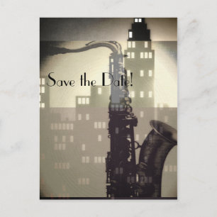 Jazz Age Art Deco custom wedding invitations