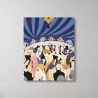 Jazz Age Art Deco Dancing couples dance hall art