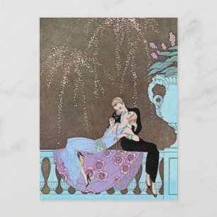 Jazz Age Fireworks Postcard