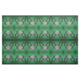Jazz Age Showgirl Flapper Wearing Butterfly Wings  Fabric