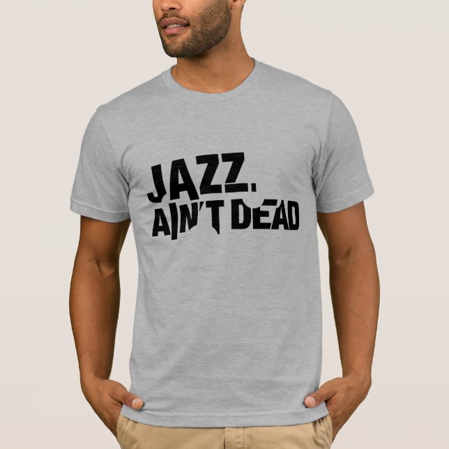 JAZZ AIN'T DEAD Men's Fitted Basic T-Shirt (Front)