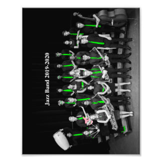 Jazz Band 2019-2020 B&W Photo Print