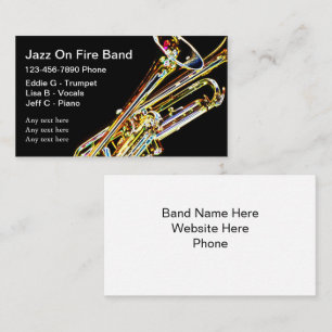 Jazz Band Business Cards