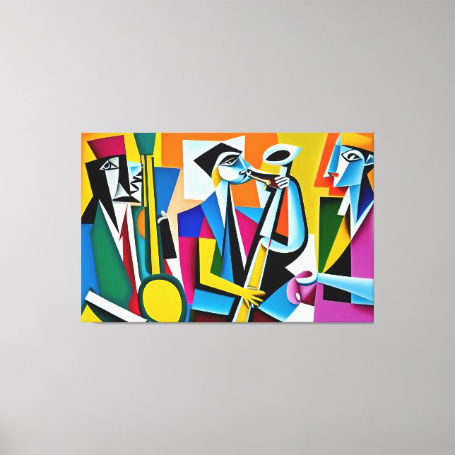 Jazz Band Canvas Print (Front)