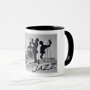 Jazz Band Instruments Music Mug