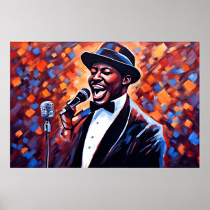 Jazz band musicians poster