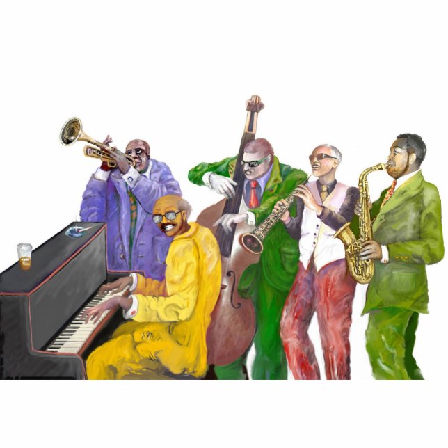 * Jazz band * Standing Photo Sculpture (Front)