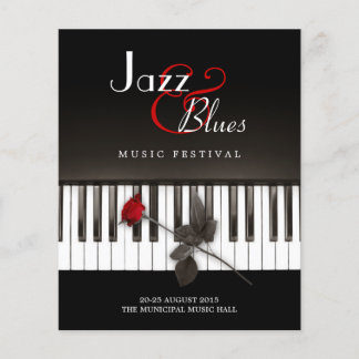 Jazz Blues Music Festival Concert Flyer