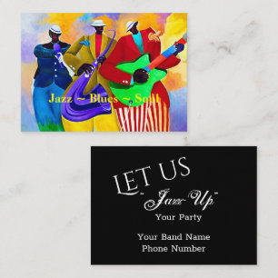 “Jazz/Blues/Soul Band” Business Card