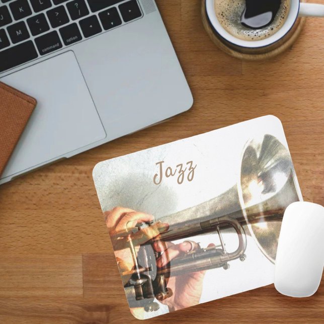 Jazz Brass Trumpet and Flugelhorn Mouse Mat (Creator Uploaded)
