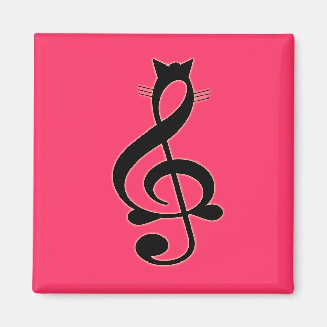 Jazz Cat Magnet (Front)