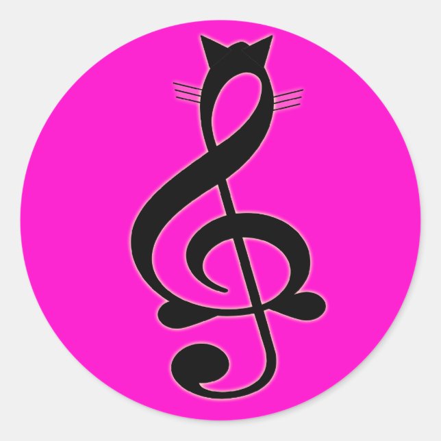 Jazz Cat Sticker (Front)