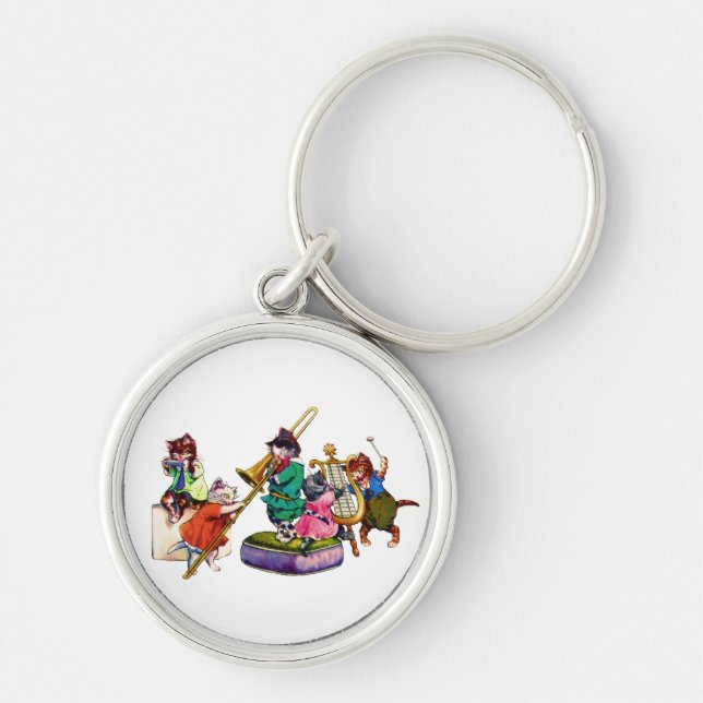 Jazz Cats Key Ring (Front)