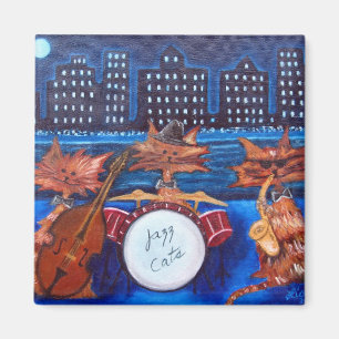 Jazz Cats magnet
