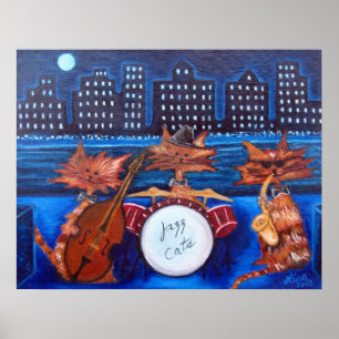 Jazz Cats Print