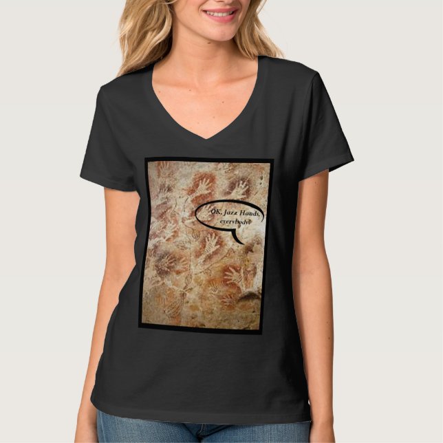 Jazz Cave Hands T-Shirt (Front)