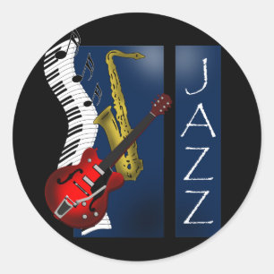 Jazz Classic Round Sticker