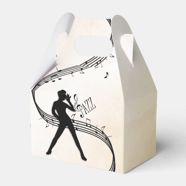 Jazz Dance Favour Box (Front Side)