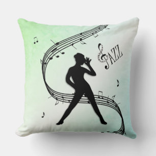Jazz Dance Green   Cushion