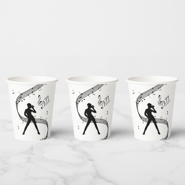 Jazz Dance Music Paper Cups (Multi)