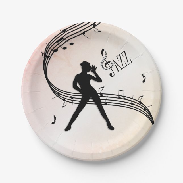 Jazz Dance Paper Plate (Front)