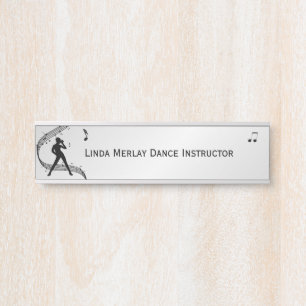 Jazz Dance Personalised Door Sign