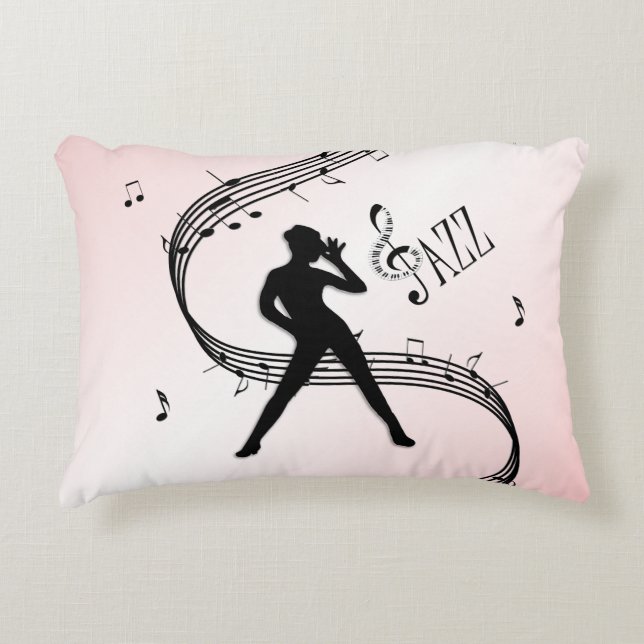 Jazz Dance Pink  Accent Pillow (Front)