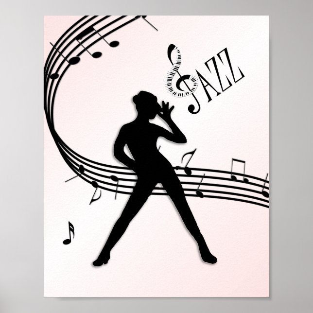 Jazz Dance Pink Music Poster (Front)