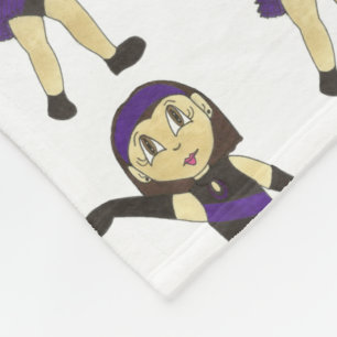 Jazz Dance Recital Purple Costume Girl Dancer Fleece Blanket
