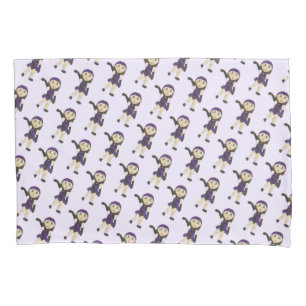 Jazz Dance Recital Purple Costume Girl Dancer Pillowcase