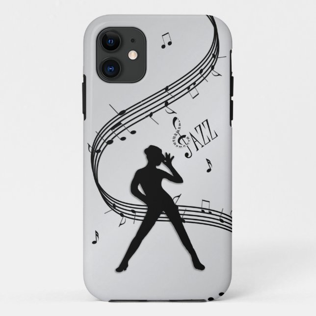 Jazz Dance Silver Case-Mate iPhone Case (Back)