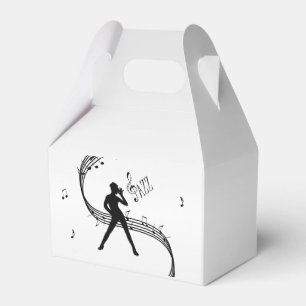 Jazz Dance Silver Favour Box