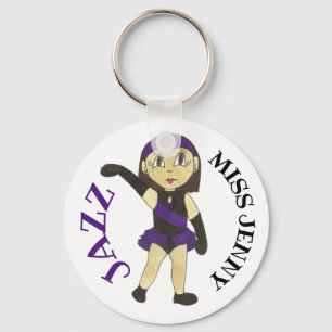 Jazz Dance Teacher Personalised Recital Gift Key Ring