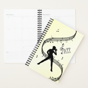 Jazz Dance Yellow Music Planner