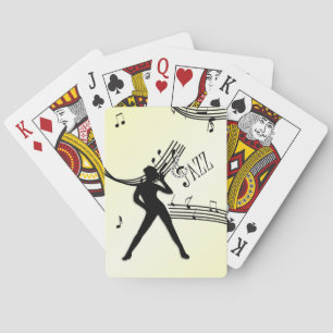 Jazz Dance Yellow Music Playing Cards