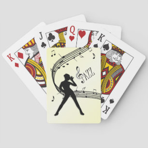 Jazz Dance Yellow Music Playing Cards