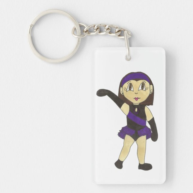 Jazz Dancer Recital Dance Studio Teacher Key Ring (Front)