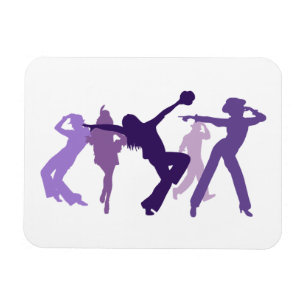 Jazz Dancers Illustration Magnet