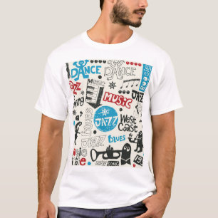 Jazz Doodle: Eclectic Music Mix T-Shirt