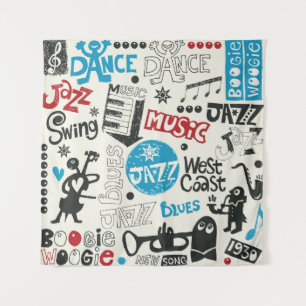 Jazz Doodle: Eclectic Music Mix Tapestry