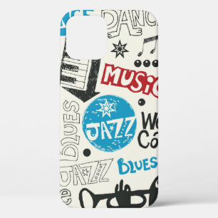 jazz doodle mix iPhone 12 case