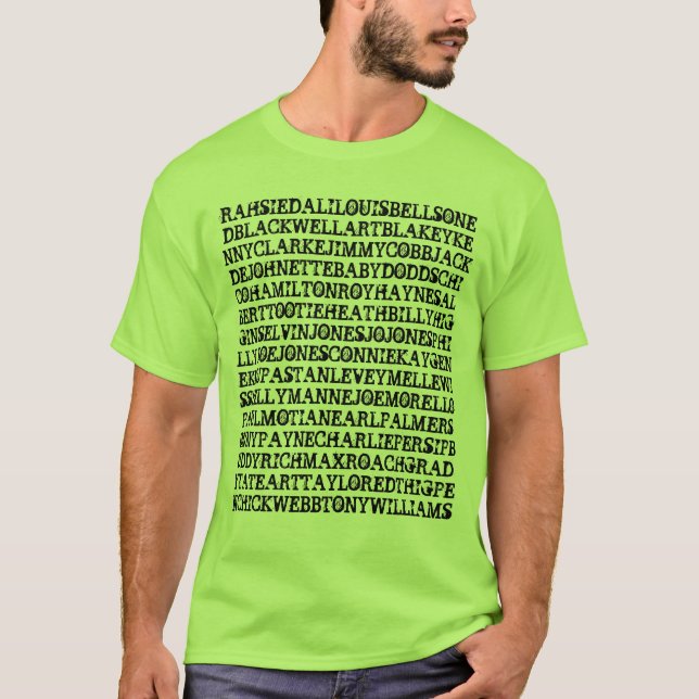 Jazz Drummers T-Shirt (Front)