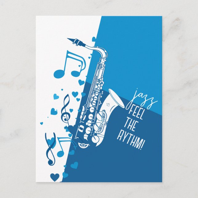 Jazz Feel the Rythm Postcard (Front)