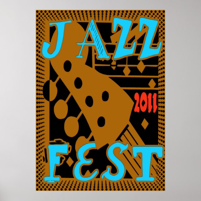 Jazz Fest 2011 Guitar Poster (Front)