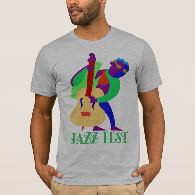 Jazz Fest Blues Man T-Shirt (Front)