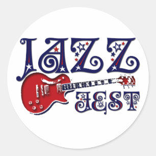 JAZZ FEST CLASSIC ROUND STICKER