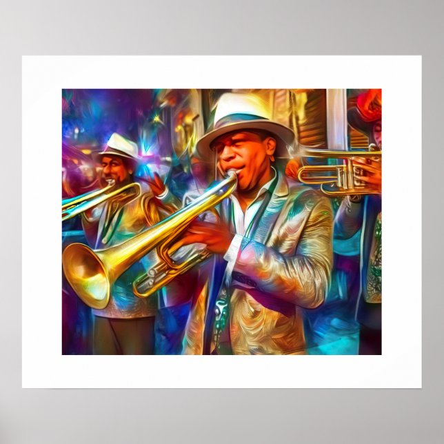 Jazz Fest | Colourful NOLA Poster (Front)